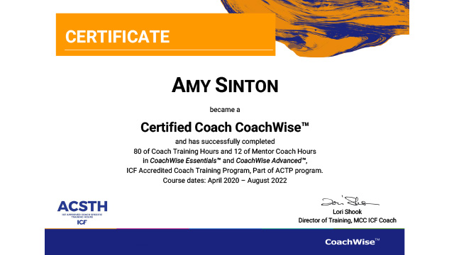 Coachwise Certificate